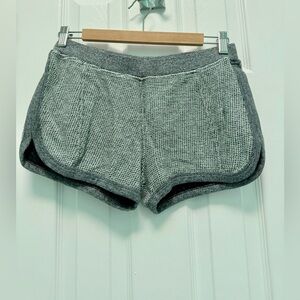 T by Alexander Wang Gray/Mint Knit Lounge Shorts | Cozy Designer Vibes